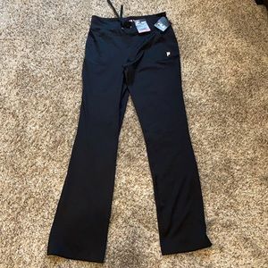 NWT Fila Sport Black Bootcut Pants Medium Long